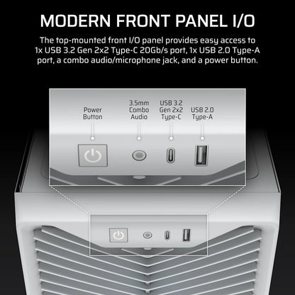 Corsair 3200D RS ARGB Mid-Tower White Case