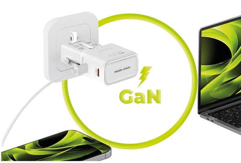 Mobile Origin 45W Travel Adapter EU/US/UK/AU PW26, white