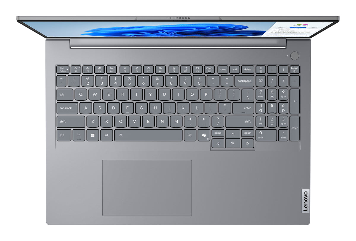 Lenovo ThinkBook 16 G8 IAL Intel Core Ultra 7 255H Laptop 16" WUXGA, 32 GB DDR5 RAM, 1 TB SSD, Wi-Fi 6E, Windows 11 Pro, English Grey