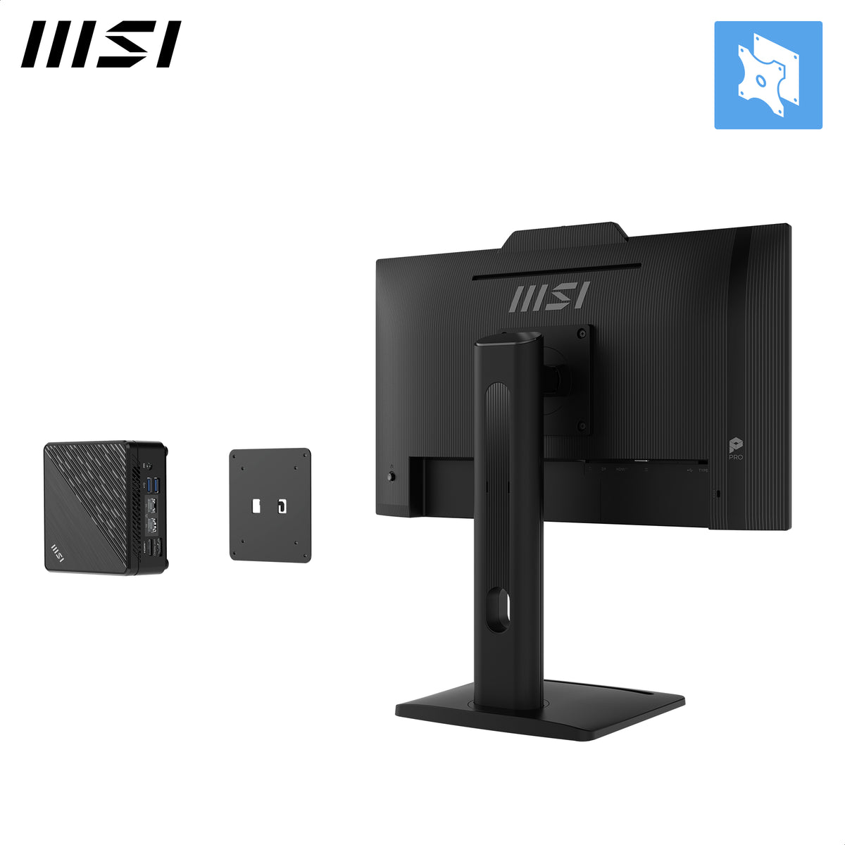 MSI PRO MP242PMGDE 60cm (24") IPS FHD 1ms 120Hz Pivot Monitor