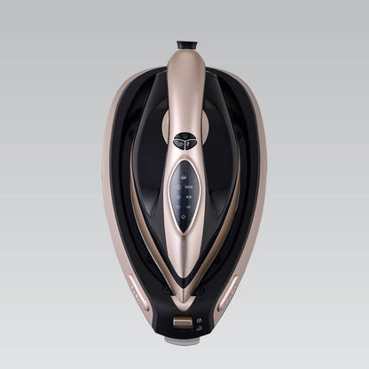 Σταθμός ατμοσίδερου Maestro MR-320C ισχύος 2400 W, με κεραμική πλάκα σόλας χωρητικότητας 1,5 λίτρου, σε μαύρο και ροζ χρυσό χρώμα