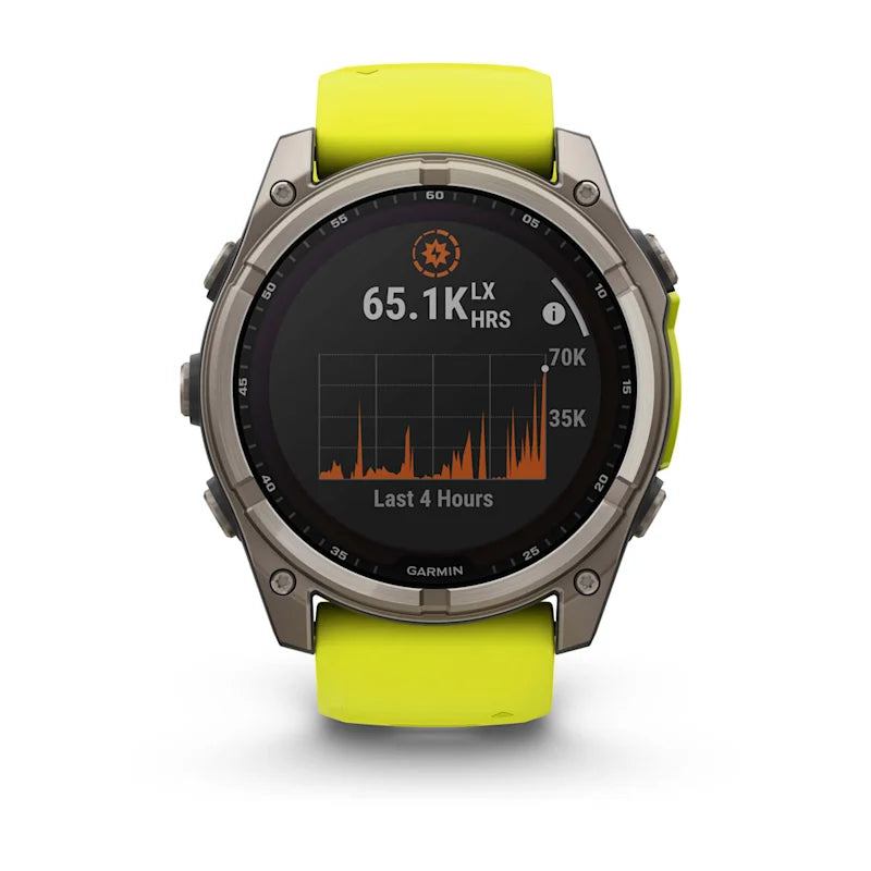 Garmin fenix 8 3.56 cm (1.4") 51 mm Digital 280 x 280 pixels Touchscreen Titanium Wi-Fi GPS (satellite)