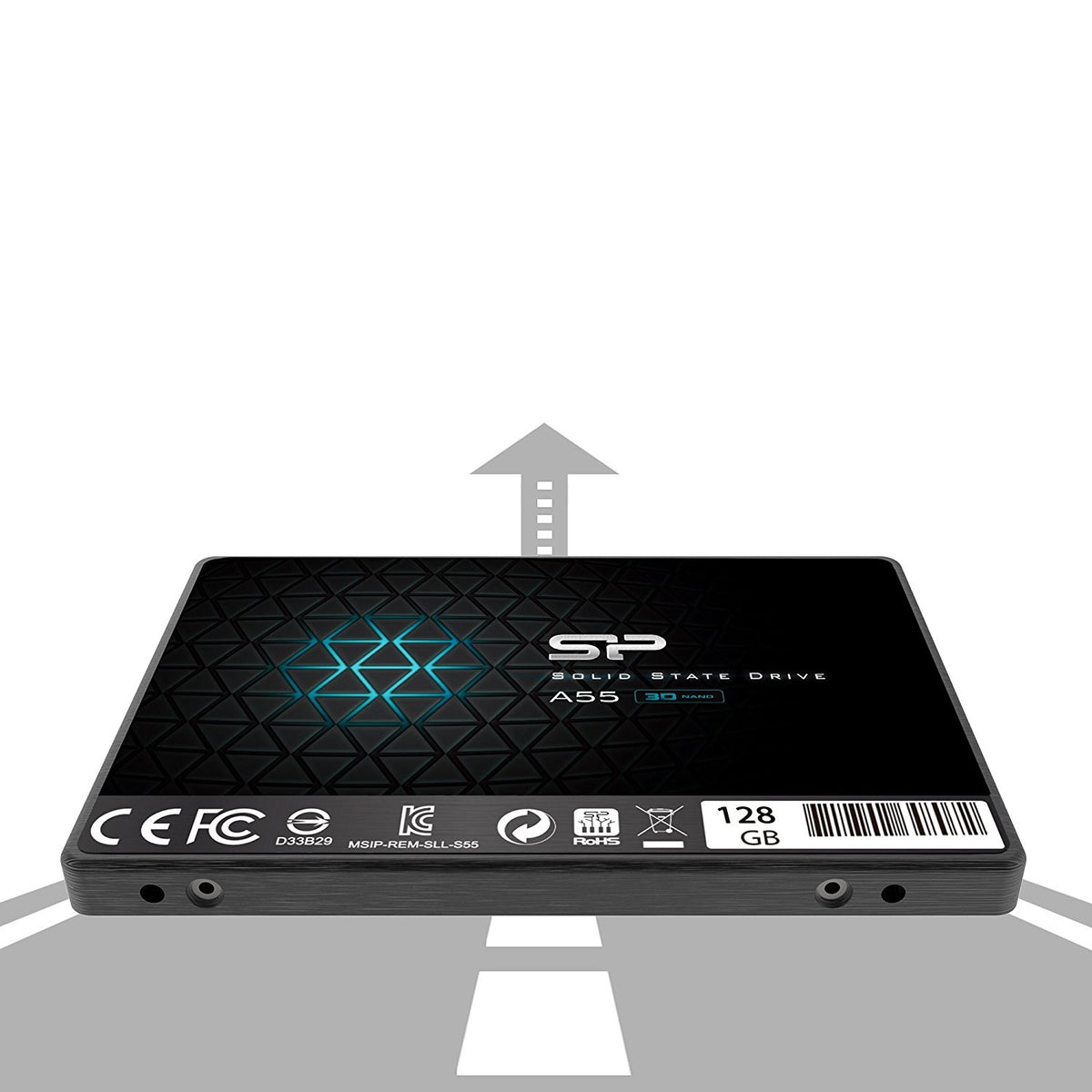 Silicon Power SSD 128GB 6.3cm SATAIII A55 3D Nand TLC