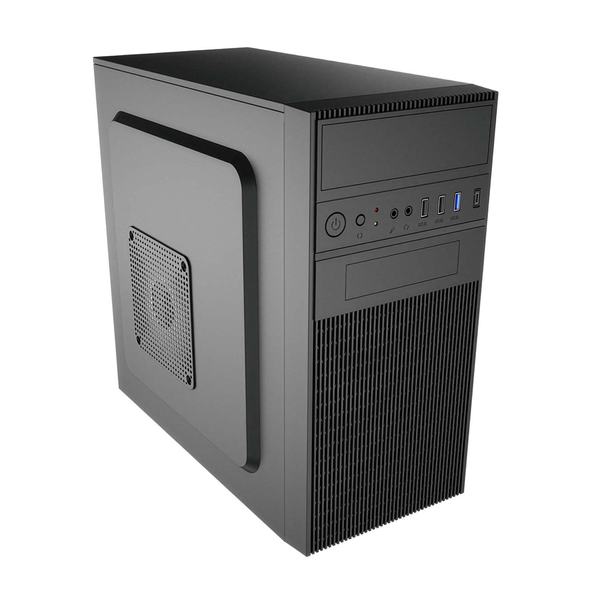 Akyga Obudowa Micro ATX AK19BK USB-C + USB 3.0 + 2x USB 2.0 czarna bez PSu Micro Tower Black
