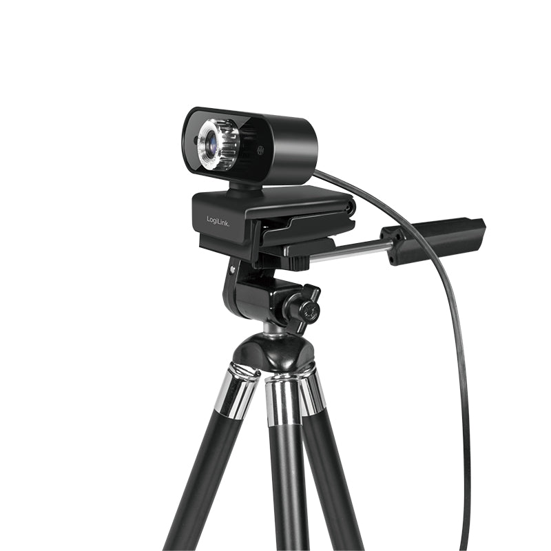 LogiLink Webcam 720p HD with Microphone - Black