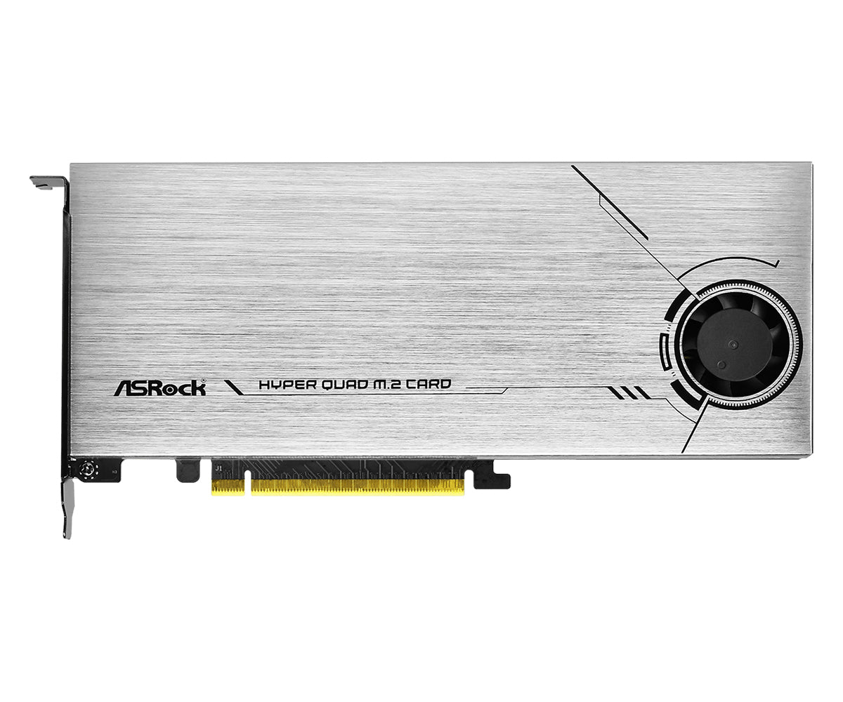 ASRock Hyper Quad M.2 Card PCIe Gen4 x16 for 4x SSD