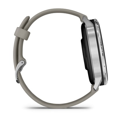 Garmin Venu 4 3.56 cm (1.4") AMOLED 45 mm Digital 454 x 454 pixels Touchscreen Silver Wi-Fi GPS (satellite)