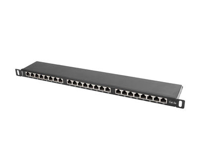 LANBERG Patch Panel 24 Port 0.5U Cat.5e FTP Black