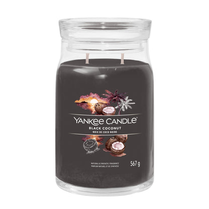 Świeca duża BLACK COCONUT YANKEE