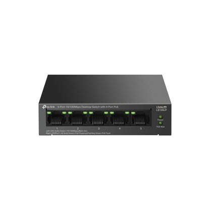 TP-Link LiteWave LS105P Ανεπιτήρητος Γρήγορος Ethernet (10/100) με Τροφοδοσία μέσω Ethernet (PoE) Μαύρο