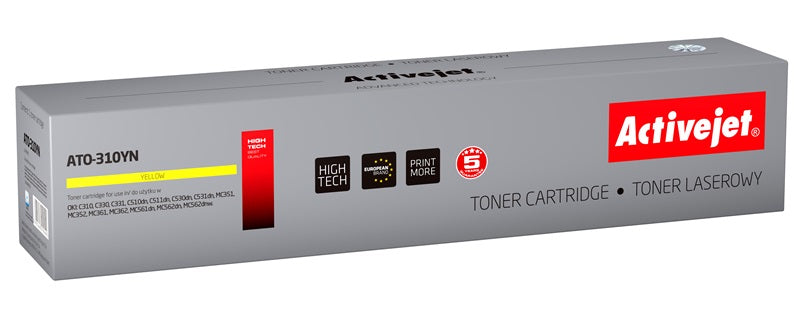 Activejet ATO-310YN Toner (replacement OKI 44469704; Supreme; 2000 pages; yellow)