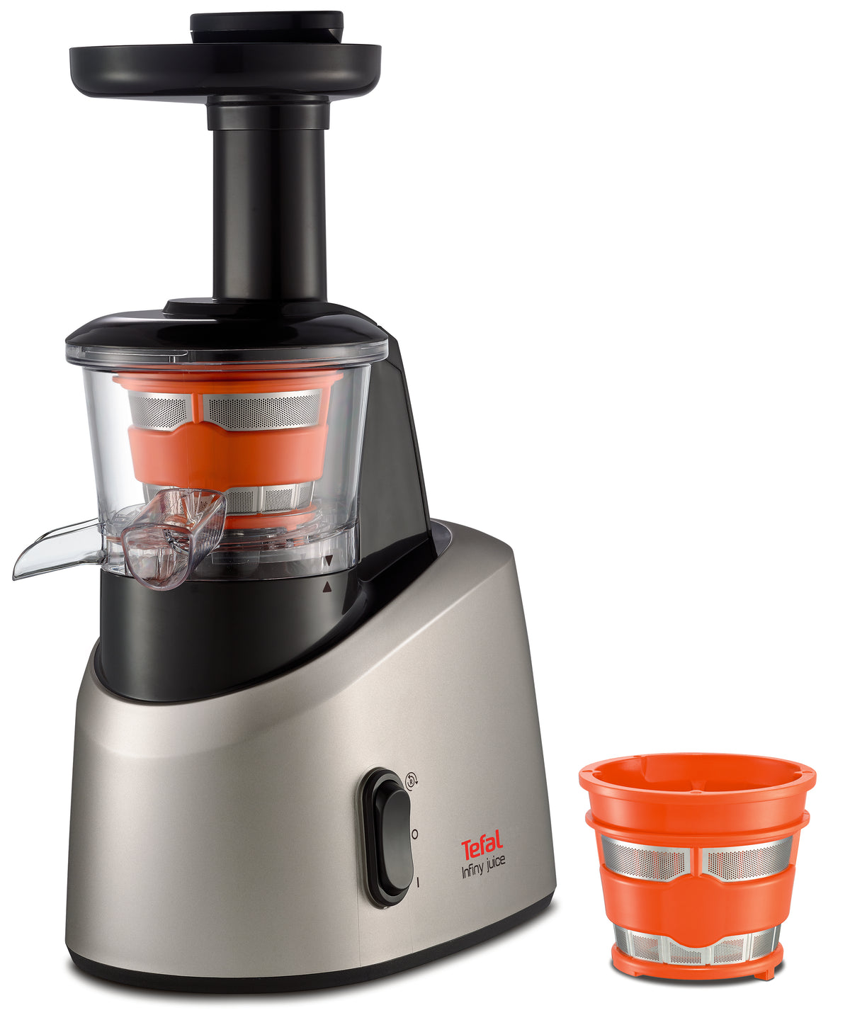 Tefal Infiny Juice ZC255B Juice extractor Grey,Silver 200 W