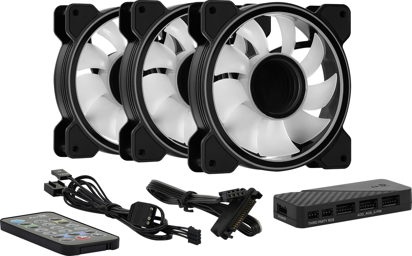 Σετ Ψύξης Κουτιού Υπολογιστή Aerocool Mirage 12 ARGB Pro 12 εκ., Μαύρο