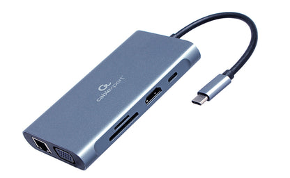Gembird A-CM-COMBO7-01 notebook dock/port replicator USB 3.2 Gen 1 (3.1 Gen 1) Type-A Grey
