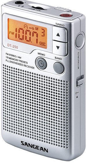 Sangean DT-250 (Pocket 250) Silver