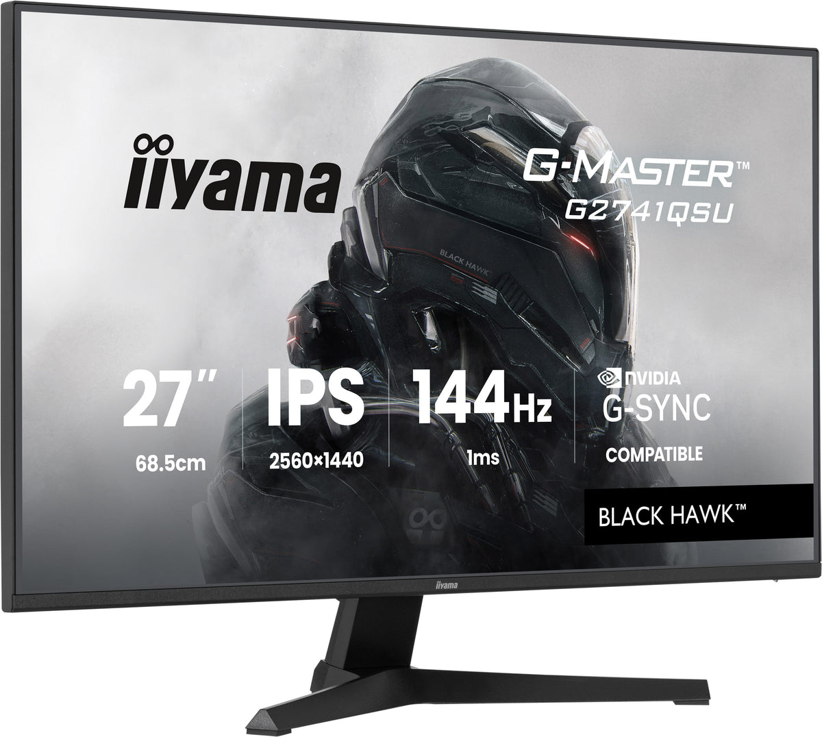 IIYAMA 68.6εκ (27") G2741QSU-B1 16:9 HDMI+DP+2xUSB IPS