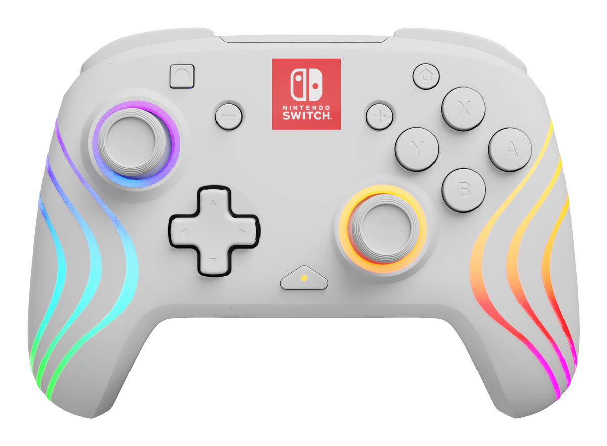 PDP Afterglow Wave Wireless Controller - White - Nintendo Switch