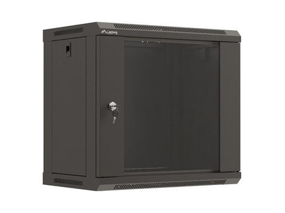 Lanberg WF03-5309-10B 9U Wall-Mounted Rack Cabinet - Black