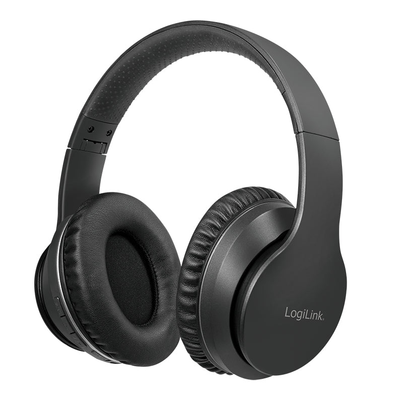 LogiLink Bluetooth Headset, Active Noise Cancelling, V5.0, schwarz