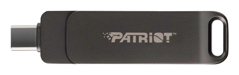 PATRIOT Rage R550 Flashdrive 512GB 100 MB/s USB Type-A and Type-C Swivel Design (PE512GR550DSAD) Black