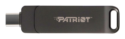 PATRIOT Rage R550 Flashdrive 512GB 100 MB/s USB Type-A and Type-C Swivel Design (PE512GR550DSAD) Black