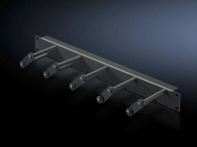 Rittal Cable Management Panel 1U Cable Hooks RAL 9005