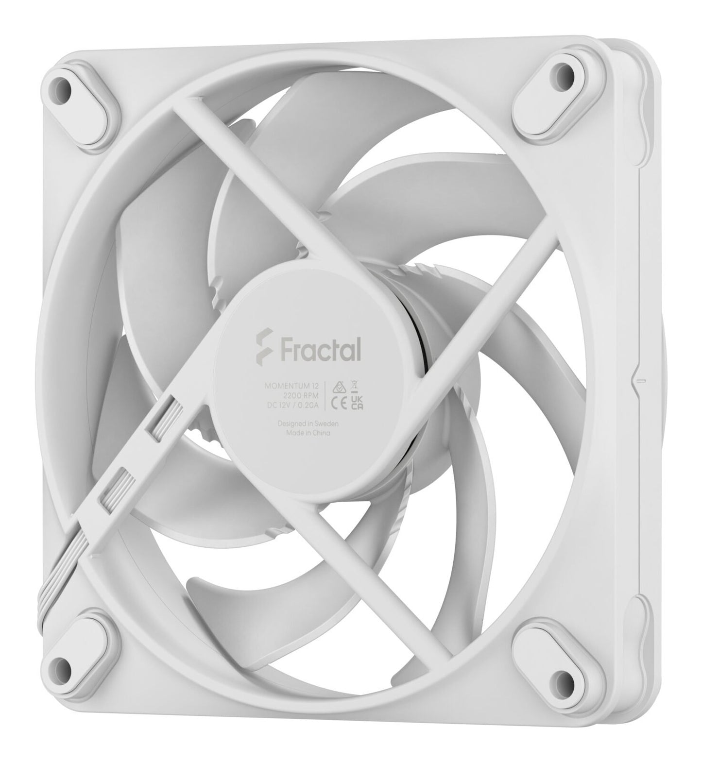 Fractal Design Momentum 12 (weiß, 120 mm)