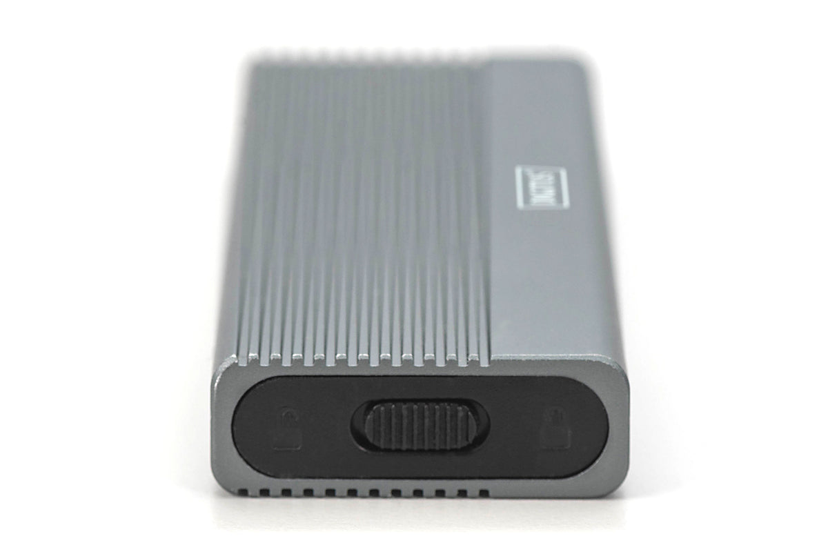 DIGITUS Gehäuse USB 3.1 Gen2 SSD M2 NVMe + SATAIII Alu