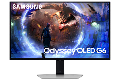 Samsung G60SD 27-Inch (68.6 cm) Quad HD OLED Computer Monitor 2560 x 1440 Pixels Silver