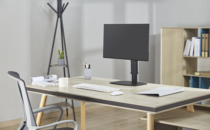 Gembird MS-D1ST-02 Height adjustable full-motion monitor desk stand, 17"-32", black