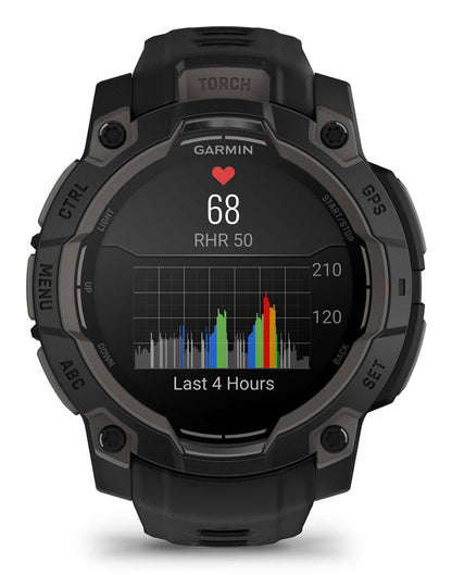 Garmin Instinct 3 AMOLED 1.2" (45 mm) Digital Touchscreen - Black, 390 x 390 px, GPS