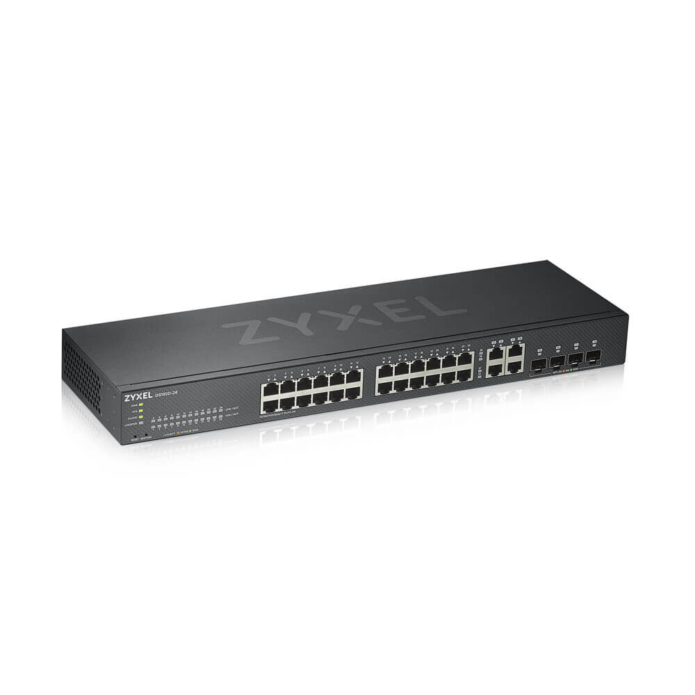 Zyxel GS1920-24V2 Διαχειρίσιμος Gigabit Ethernet Διακόπτης 24 Θυρών Μαύρος