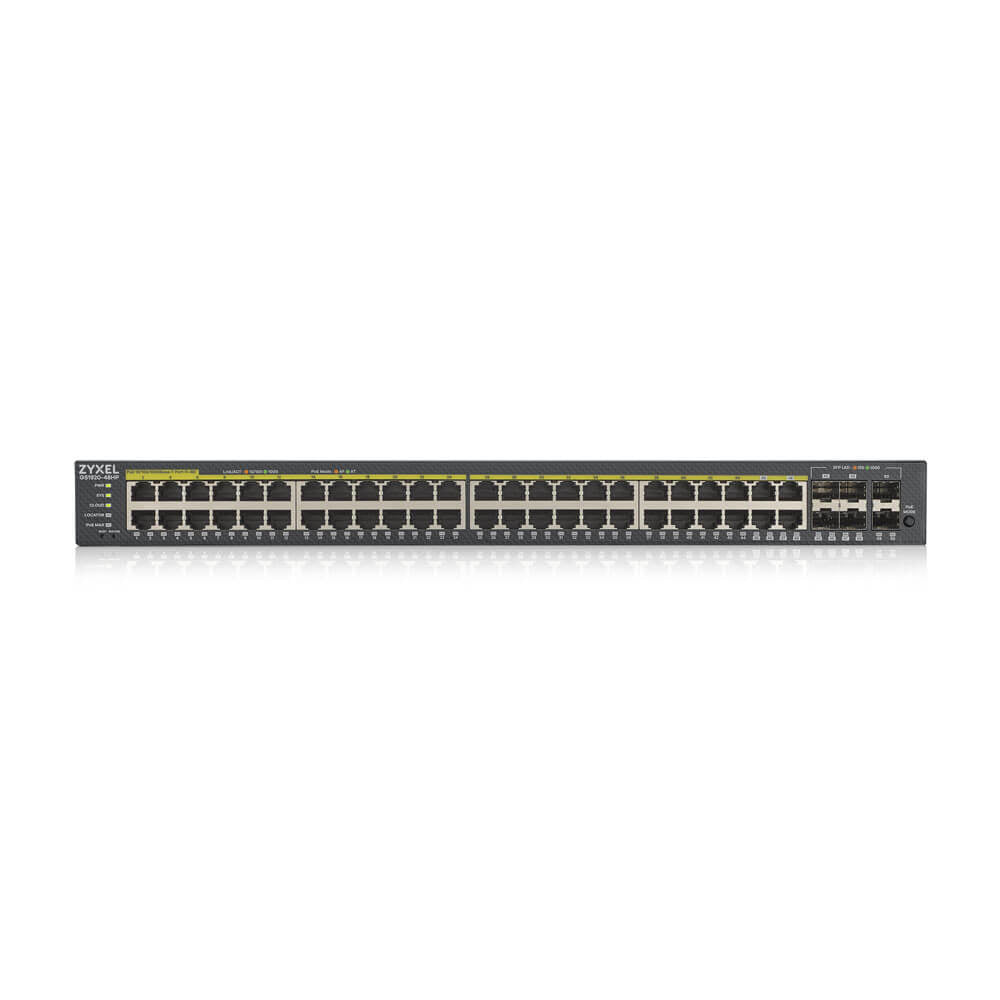 Zyxel GS1920-48HPV2 Διαχειρίσιμος Gigabit Ethernet (10/100/1000) PoE τροφοδοτικού Μαύρος (Μαύρο)