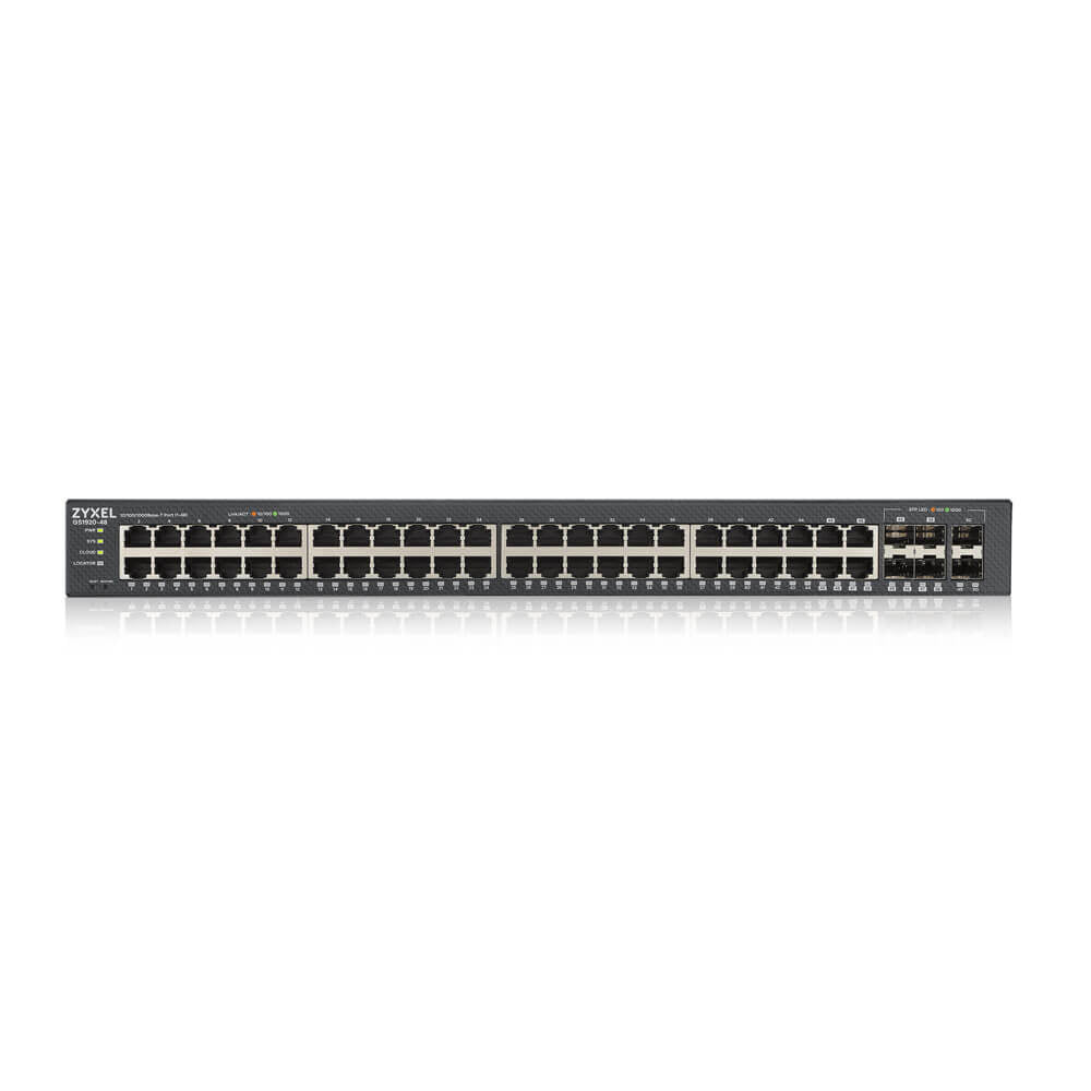 Zyxel GS1920-48V2 Διαχειρίσιμος Gigabit Ethernet (10/100/1000) Μαύρος (Μαύρο)