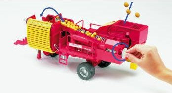 BRUDER 02130 Grimme SE 75-30 Potato Harvester with 80 Potato Replicas