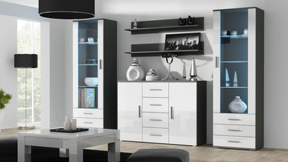 Cama set of two shelves 125cm SOHO grey matte