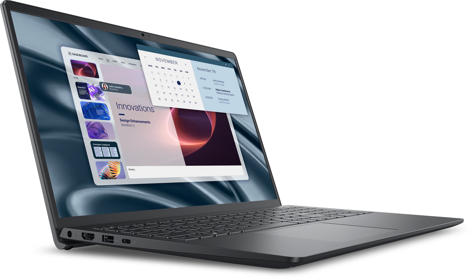 DELL PV15255 AMD Ryzen™ 3 7320U Laptop 39.6 cm (15.6") Full HD 8 GB LPDDR5-SDRAM 512 GB SSD Wi-Fi 5 (802.11ac) Windows 11 Pro Black