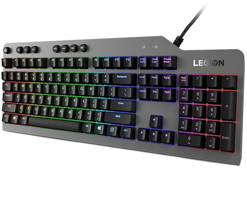 Lenovo Legion K500 Gaming Keyboard USB QWERTY US English Black and Grey
