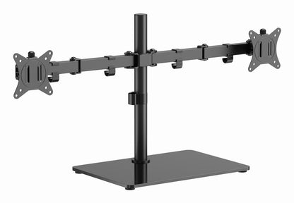 Gembird MS-D2ST-01 Dual monitor desk stand (rotate, tilt, swivel), 17”-32”, up to 9 kg, black