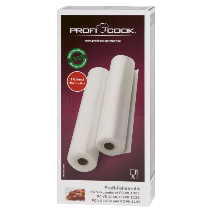 Proficook Foil Rolls 28cm x 6m  2 Rolls