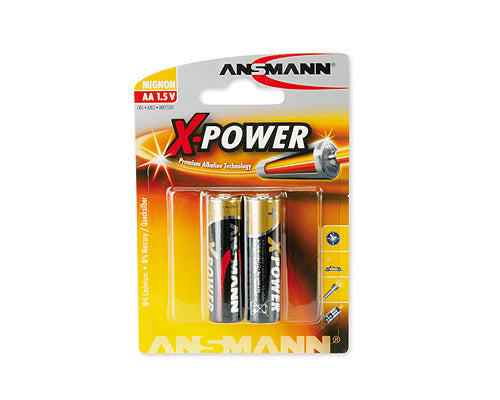 1x2 Ansmann Alkaline Mignon AA LR 6 X-Power