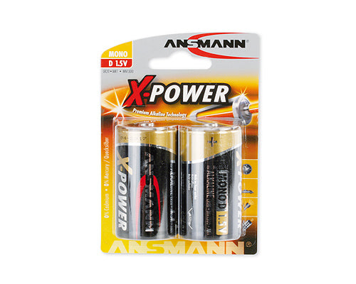 1x2 Ansmann Alkaline Mono D LR 20 X-Power