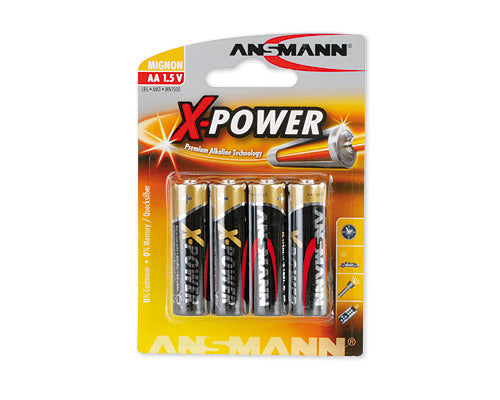 1x4 Ansmann Alkaline Mignon AA LR 6 X-Power