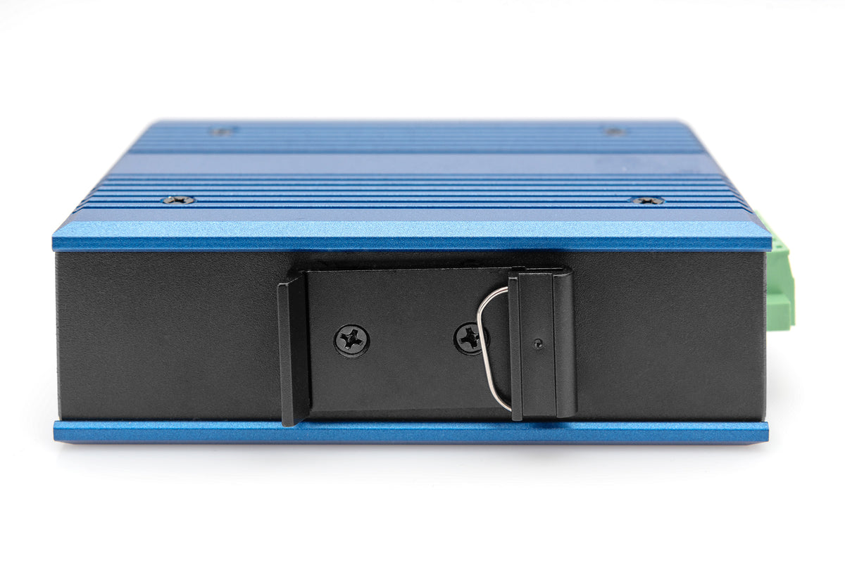 DIGITUS Industrial 4-Port 10/100 Switch – Blue
