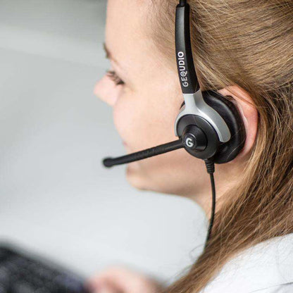 GEQUDIO Single-Ear Headset for Cisco with Cable