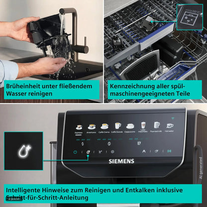Siemens EQ500 iAroma TP553E07 15 bar espresso machine | Piano black