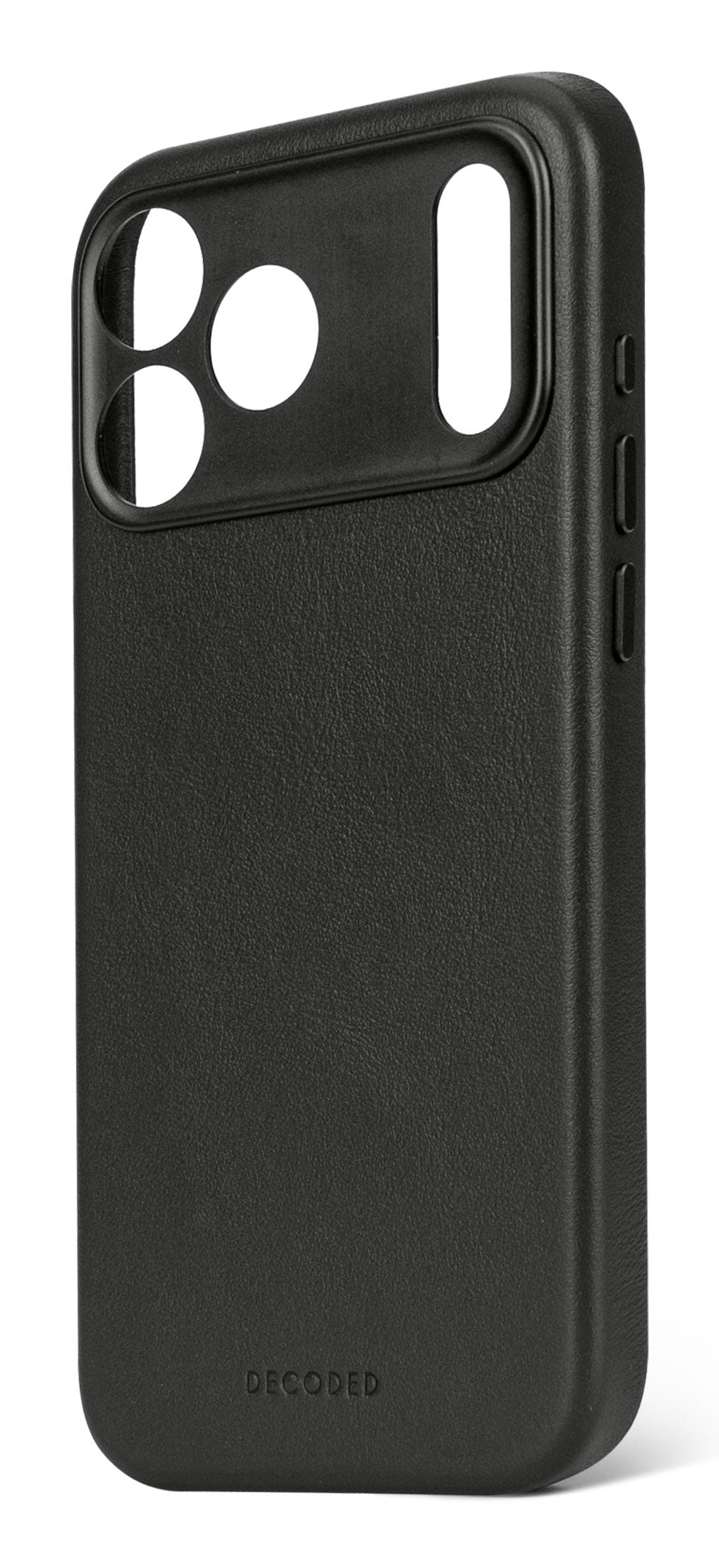 Decoded Leather Backcover for iPhone 17 Pro in Black