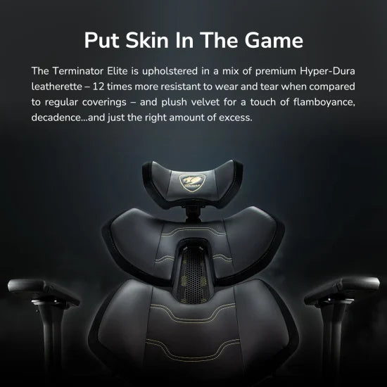 COUGAR Gaming Chair Terminator Elite Gold, Black