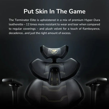 COUGAR Gaming Chair Terminator Elite Gold, Black