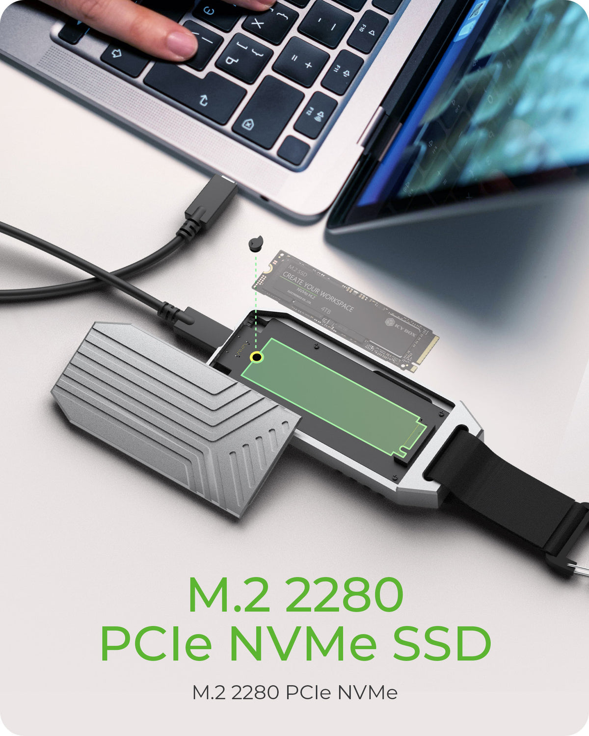 ICY BOX IB-1919M-C42 Θήκη M.2 NVMe με σύνδεση USB4
